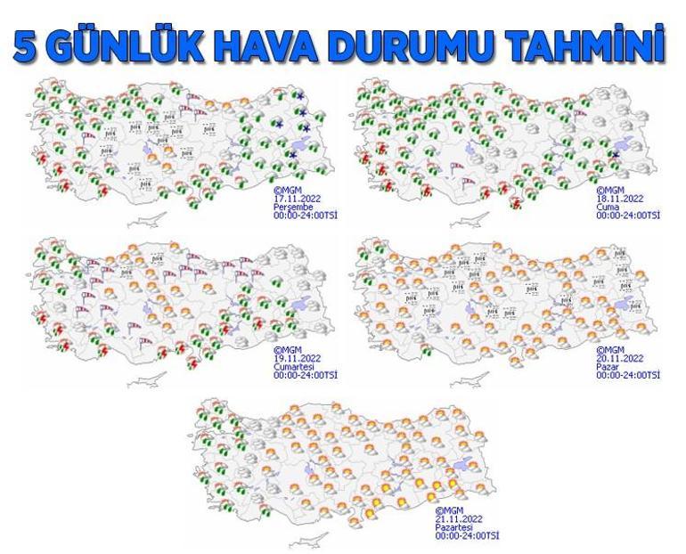 Son dakika... 39 il için sarı uyarı Batıda sel, Doğuda kar var