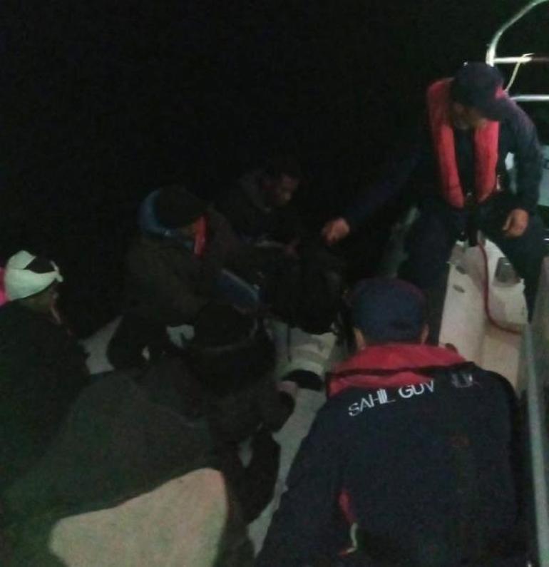 Bodrumda Yunan unsurlarının ittiği 7 kaçak göçmen kurtarıldı