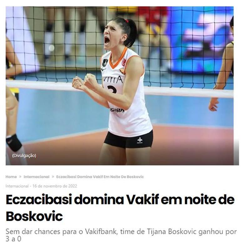 Eczacıbaşı - Vakıfbank maçı dünya basınında manşet oldu Boskovic, Egonuyu geçti