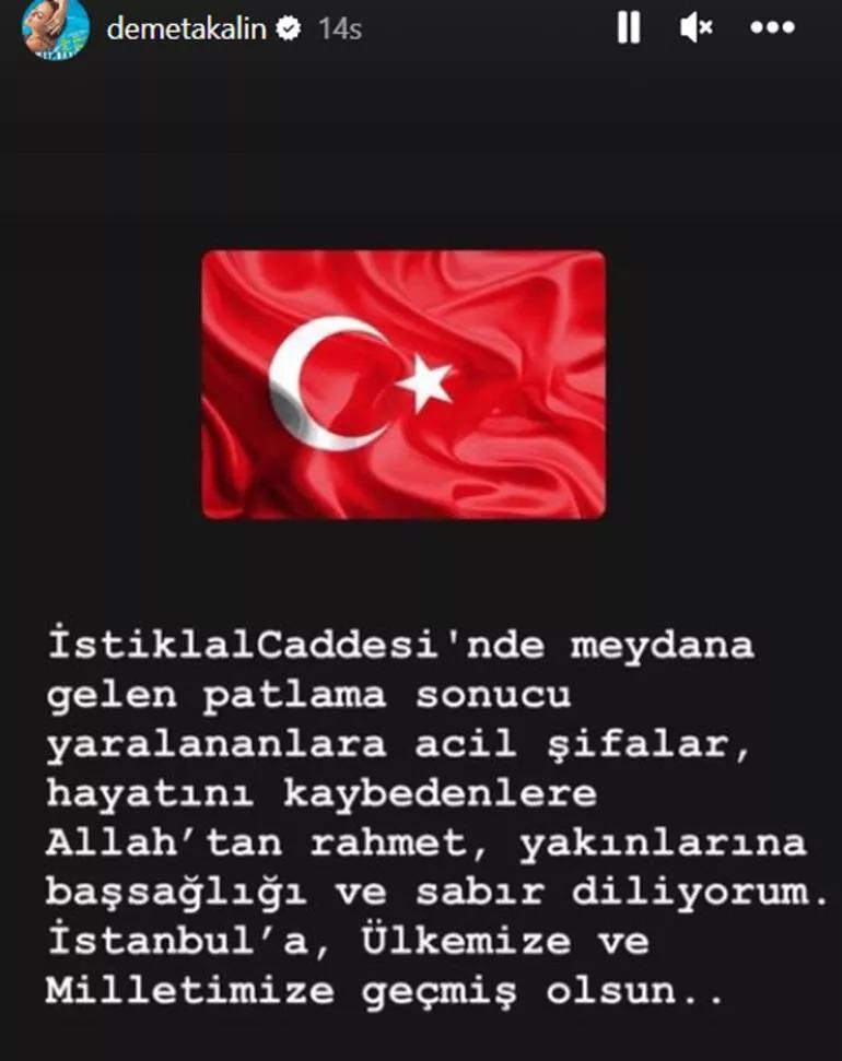Bekir Aksoy Taksimdeki patlamaya şahit olmuş Allah Türk halkına sabır versin
