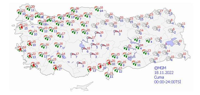 Meteoroloji illeri tek tek saydı Kuvvetli olacak...