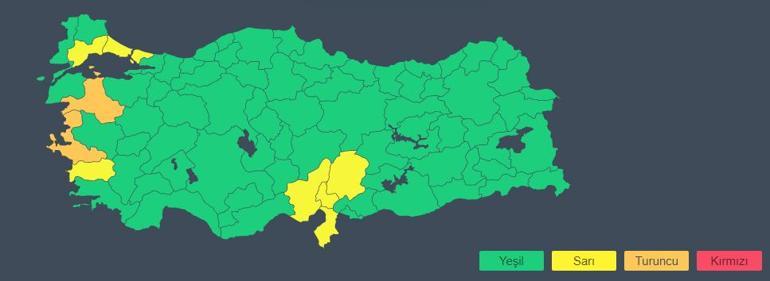 Meteoroloji illeri tek tek saydı Kuvvetli olacak...