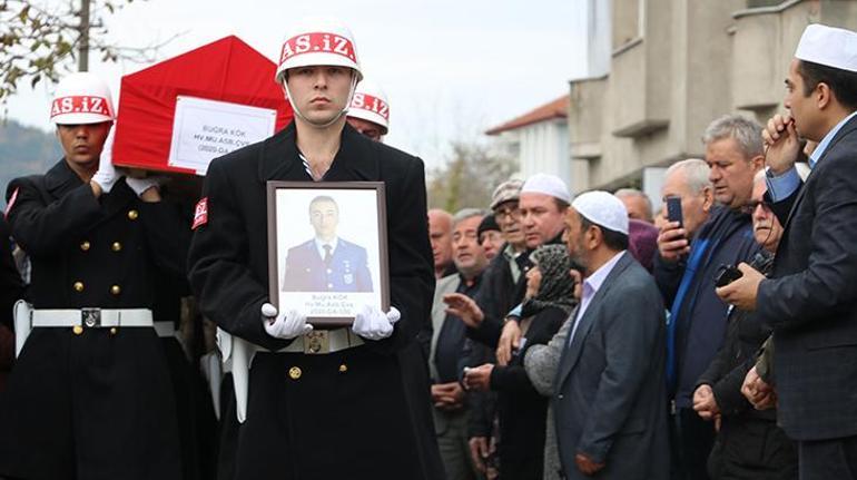 Kazada ölen Buğra astsubay toprağa verildi
