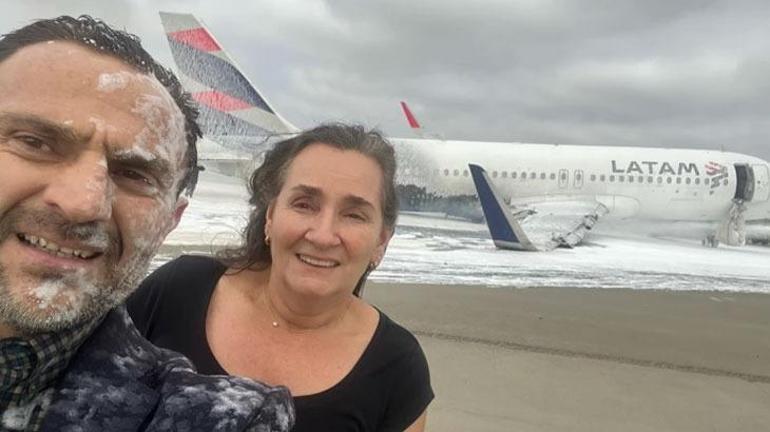 Yanan uçağın önünde selfie Uzmanı uyardı: Felaketten kaçışın süresi 90 saniye