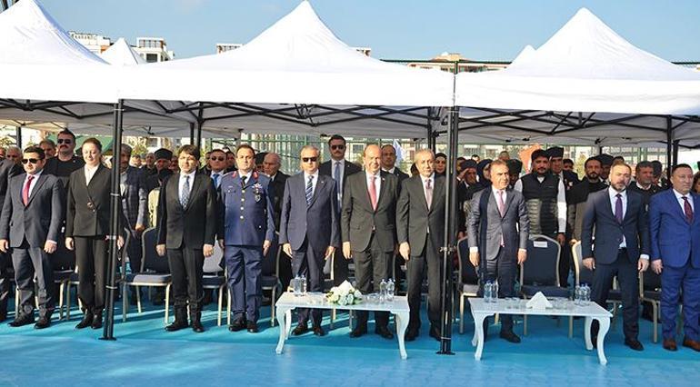 KKTC Cumhurbaşkanı Tatar adının verildiği park ile şehitler anıtının açılışını yaptı