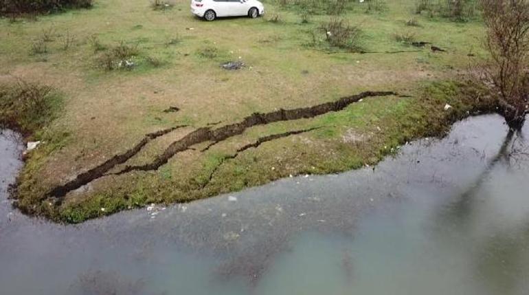 Düzce depremi sonrası korkutan görüntü
