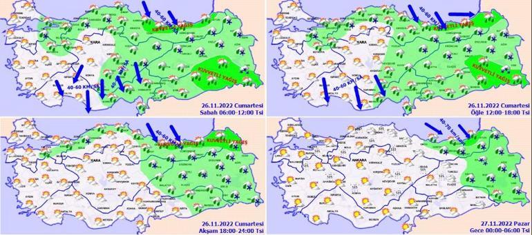 Son dakika hava durumu 25 il için sarı kod Meteorolojiden şiddetli yağış uyarısı