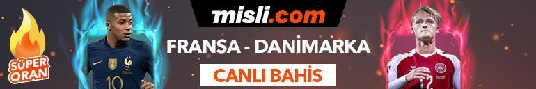 Fransa-Danimarka maçı Tek Maç, Süper Oran ve Canlı Bahis seçenekleriyle Misli.com’da