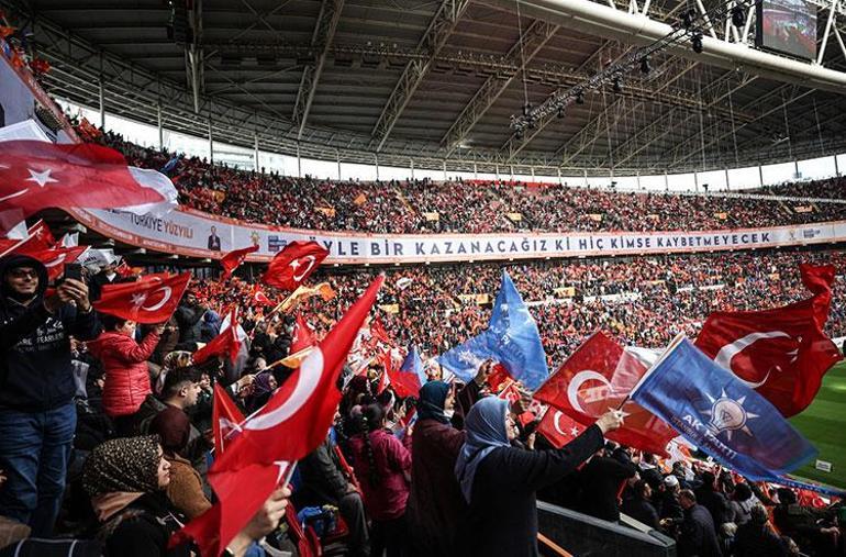 İstanbulda büyük coşku AK Parti teşkilatı Galatasaray NEF Stadyumunda buluştu