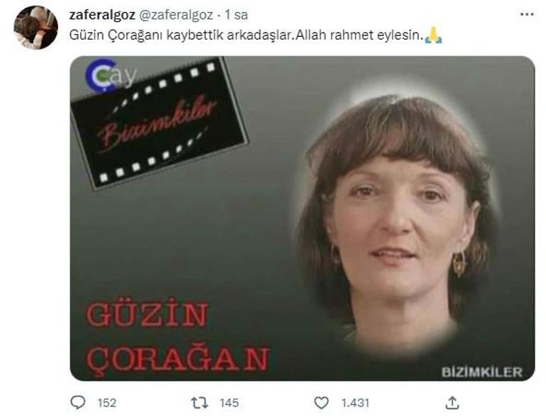 Sanat dünyasının acı kaybı Güzin Çorağan hayatını kaybetti