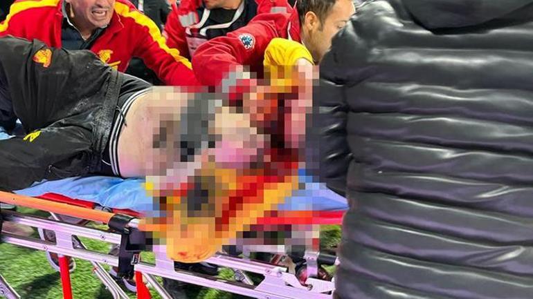 Göztepe - Altay maçında olay çıktı Sopayla kaleciye saldırdı