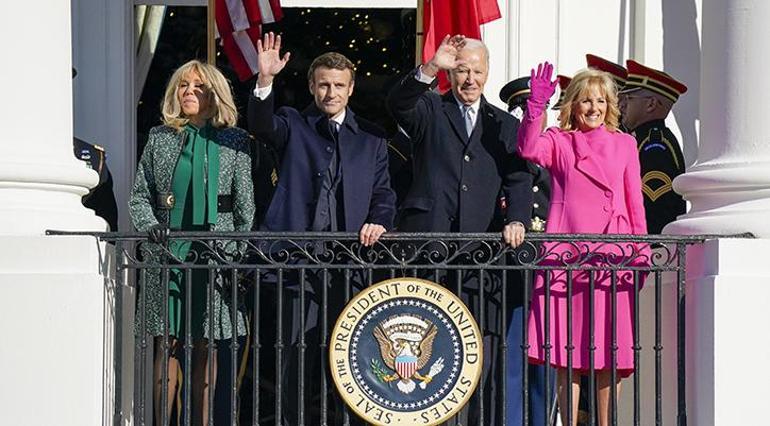 Biden ve Macron Beyaz Sarayda Bir ilk yaşandı...