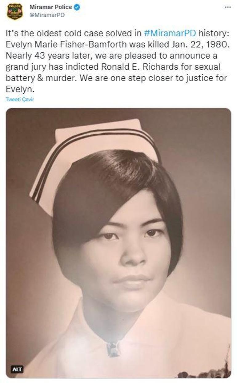 Tecavüze uğrayıp öldürülmüştü... 43 yıllık faili meçhul hemşire cinayeti çözüldü