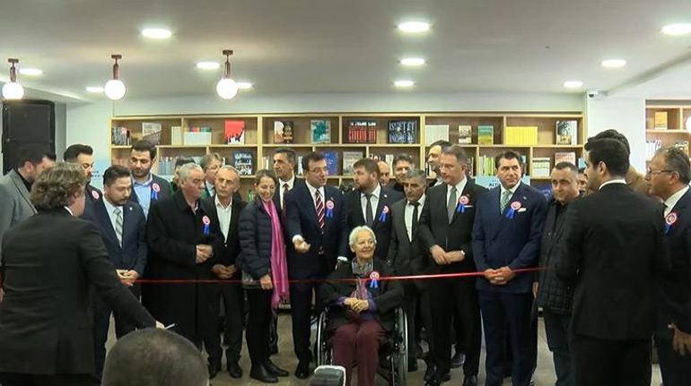Ekrem İmamoğlu Sabahattin Ali Kütüphanesi açılışına katıldı