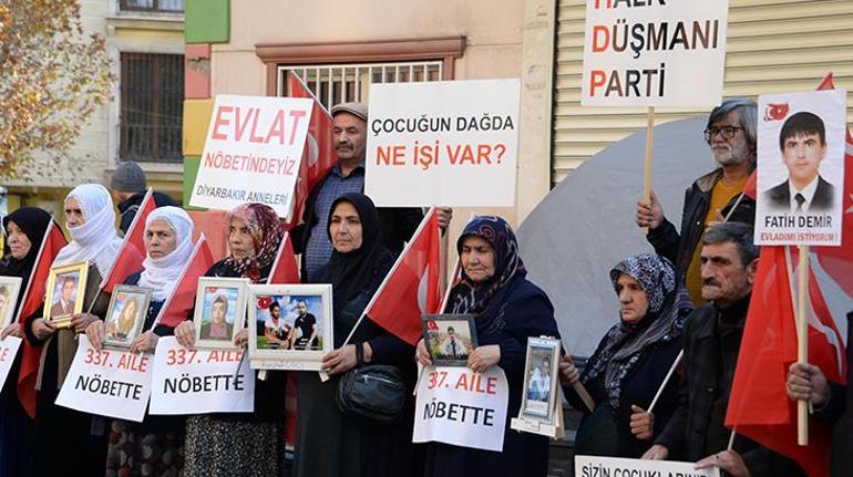 HDP önündeki evlat nöbetinde aile sayısı 337ye ulaştı