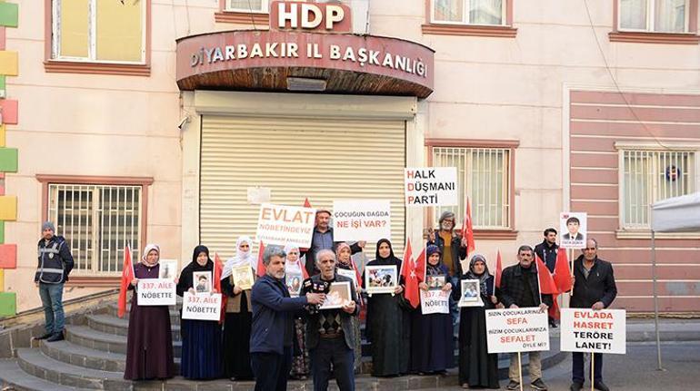 HDP önündeki evlat nöbetinde aile sayısı 337ye ulaştı