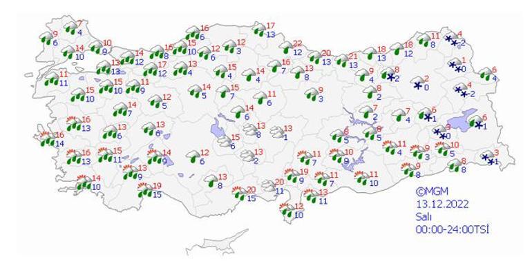 Meteoroloji tek tek saydı 10 kente turuncu ve sarı kodlu uyarı