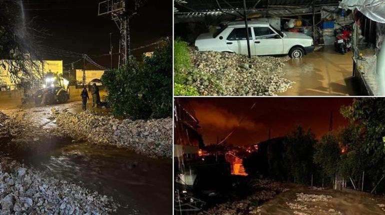 Antalya’nın iki ilçesinde sel felaketi Evlerinizden çıkmayın uyarısı