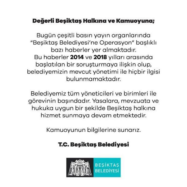 Beşiktaş Belediyesinde rüşvet operasyonu Murat Hazinedar gözaltına alındı