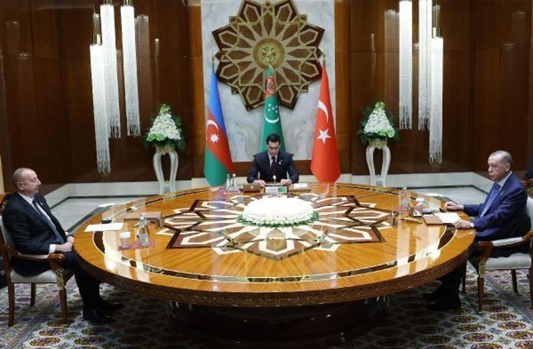 Türkmen gazı için 3lü zirve Cumhurbaşkanı Erdoğandan vizelerin kaldırılması sinyali