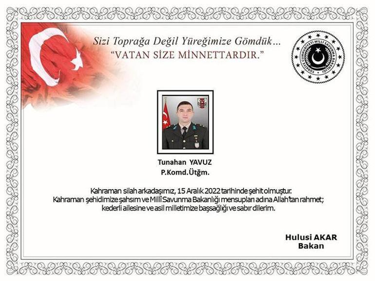 Pençe-Kilit Operasyonunda yaralanan üsteğmen şehit oldu