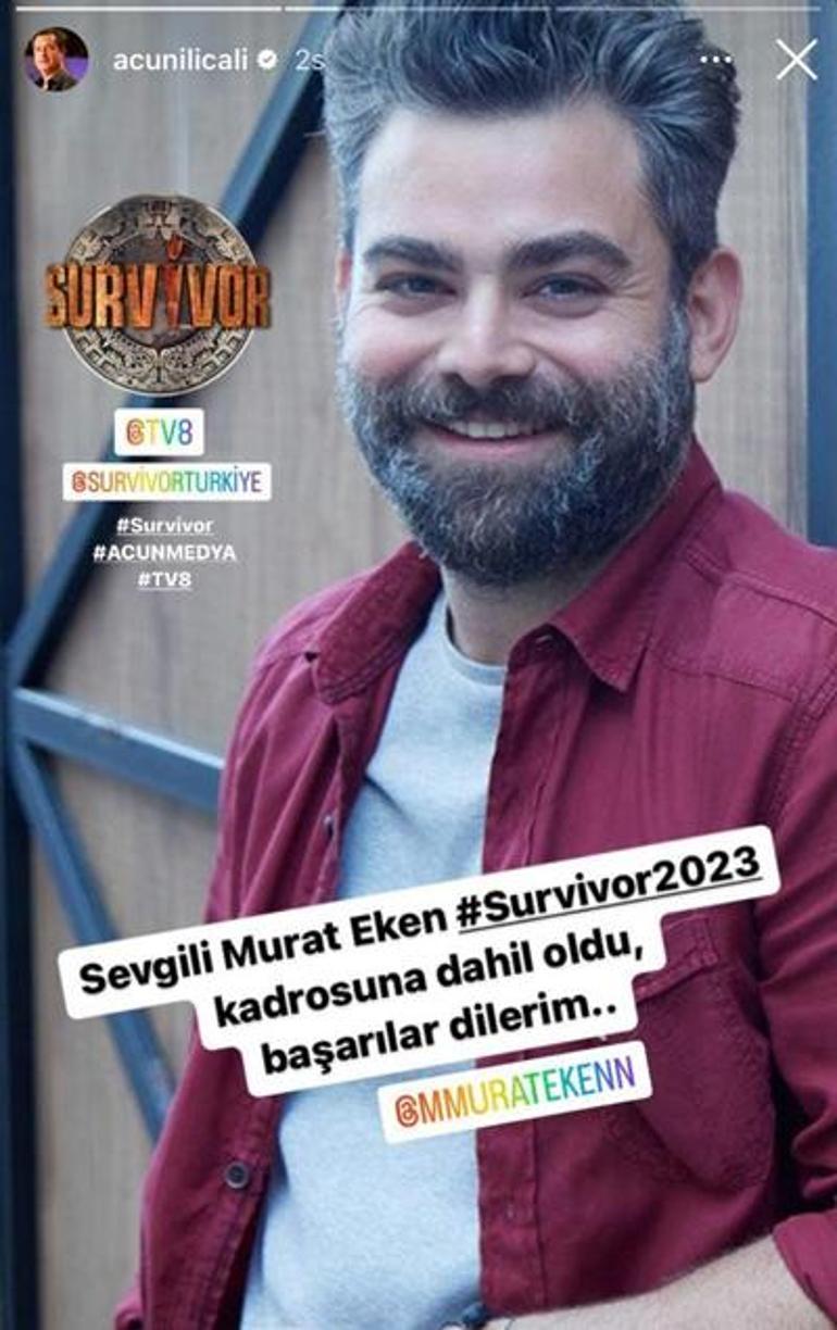 Acun Ilıcalı açıkladı Survivor 2023 kadrosuna bir sürpriz isim daha