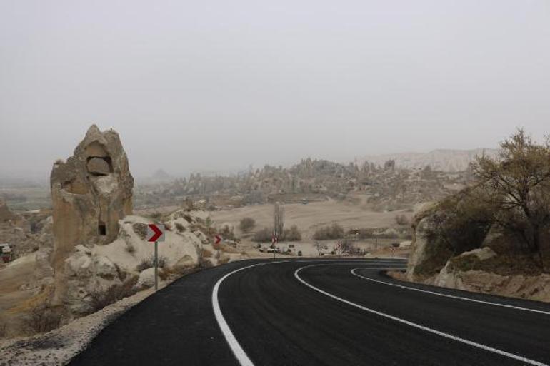 Kapadokyada tartışmalara neden olan yol hizmete açıldı