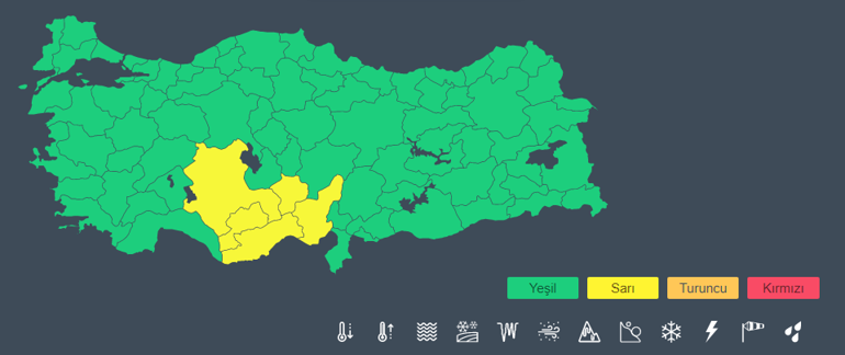 Kar kapıda 5 il için sarı kodlu uyarı yapıldı