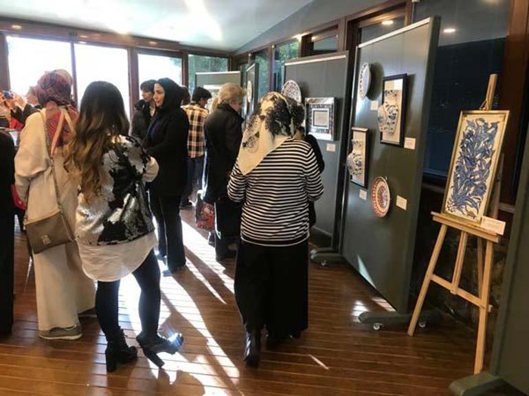 Çini Sanatçısı Gül Camadan’ın öğrencilerinden renkli sergi