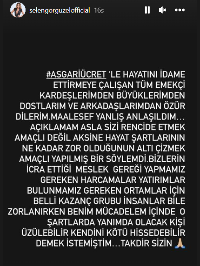 Asgari ücretle çalışan benimle yaşayamaz demişti Özür diledi