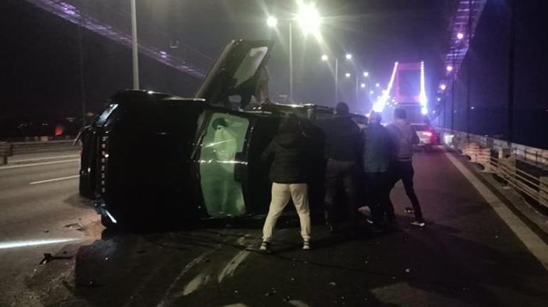Fatih Sultan Mehmet Köprüsünde zincirleme kaza
