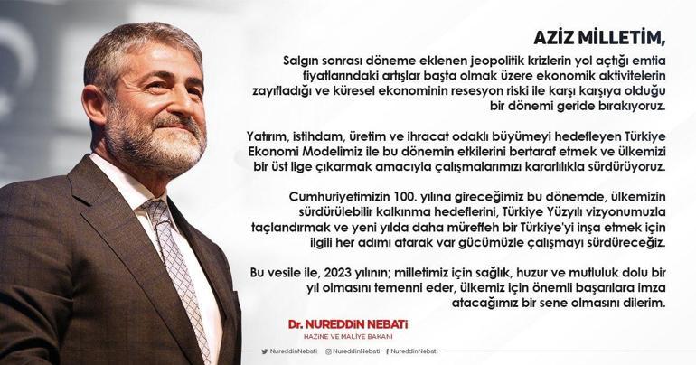 Bakan Nebatiden yeni yıl paylaşımı