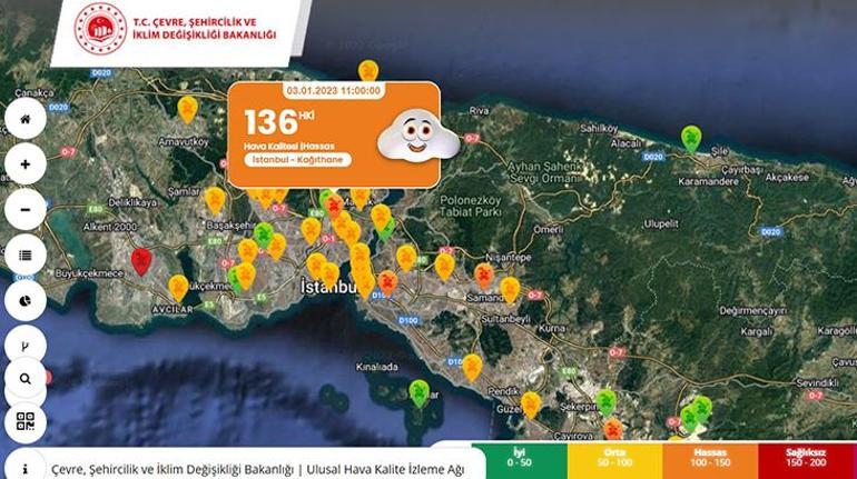 İstanbul’un 3 ilçesinde alarm Çarşamba günü öğlene kadar pencere bile açmayın