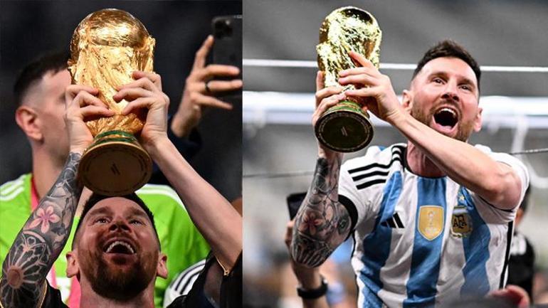 Lionel Messinin ikon fotoğrafındaki Dünya Kupası sahte çıktı