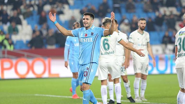 Trabzonsporun yıldızı Edin Viscayı unutmadı Abdullah Avcının hamlesi golü getirdi