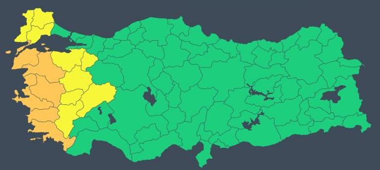 15 kentte alarm Meteoroloji Marmara için saat verdi; kar, fırtına, sağanak geliyor