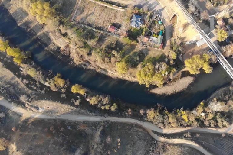 Kuraklık Türkiyenin en uzun nehrini etkiledi Adacıklar ortay çıktı