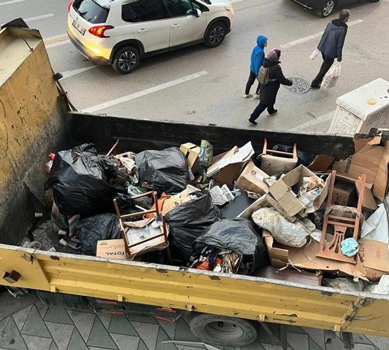 Mahkeme kararıyla boşaltılan evde şoke eden görüntü Tam 40 ton çıktı