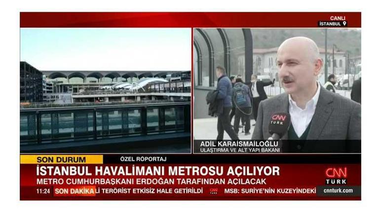 Kağıthane - İstanbul Metro hattı hizmete giriyor Açılışını Cumhurbaşkanı Erdoğan yapacak