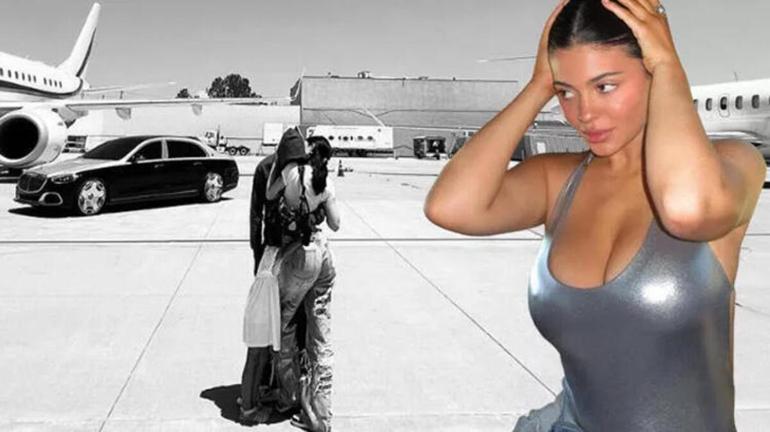 Kylie Jenner aslan başı figürlü elbisesiyle gündem oldu