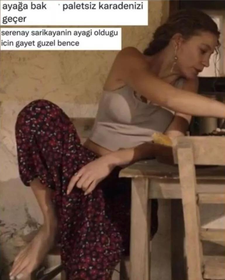 Ayakları gündem olmuştu Serenay Sarıkayadan çoraplı cevap