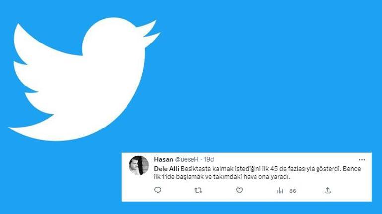 Beşiktaşta Dele Alli sosyal medyayı salladı Yeni transfer