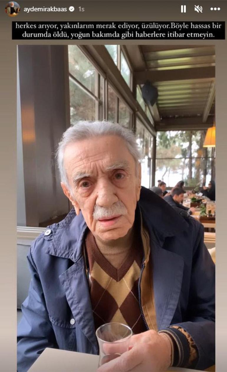 Kansere yakalanan Aydemir Akbaştan öldü haberlerine tepki