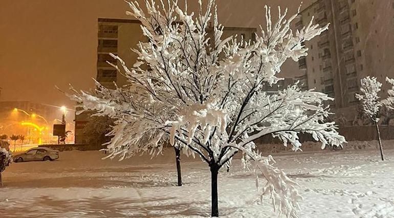 Malatya beyaza büründü Turgut Özal Üniversitesinde sınavlar ertelendi