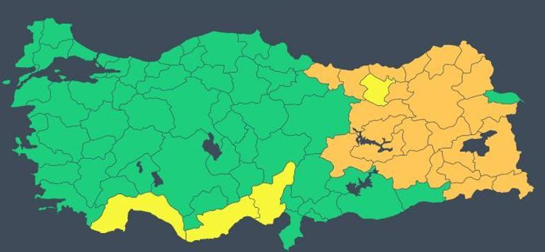 Meteorolojiden yeni hava durumu raporu 27 kent alarmda İstanbul dahil yoğun kar