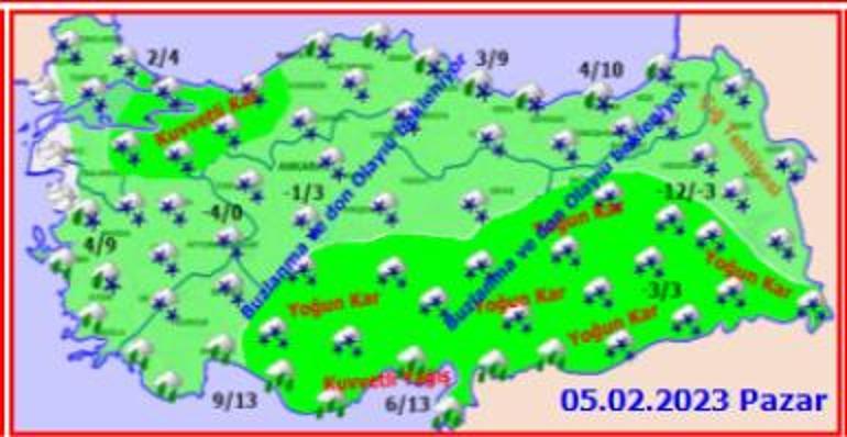 Meteorolojiden yeni hava durumu raporu 27 kent alarmda İstanbul dahil yoğun kar