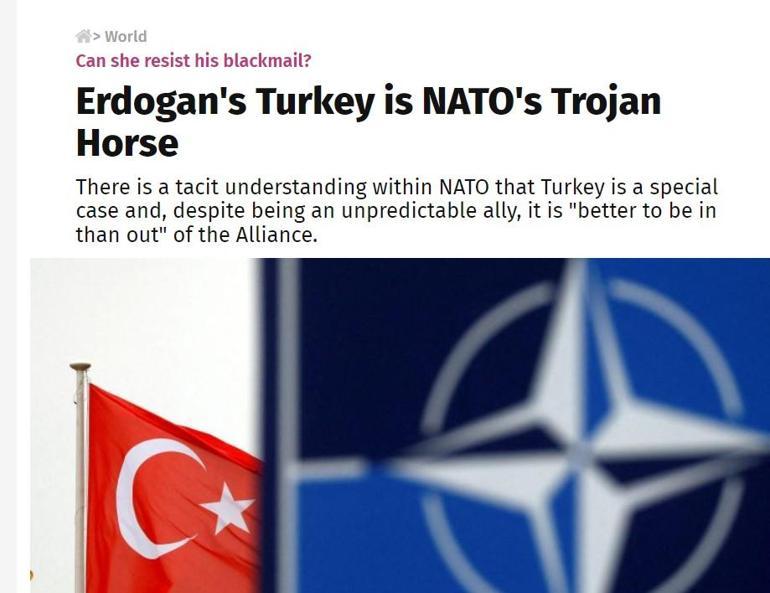 ABD basını yazdı, Yunan manşete taşıdı NATO Türkiyenin şantajına karşı durmalı