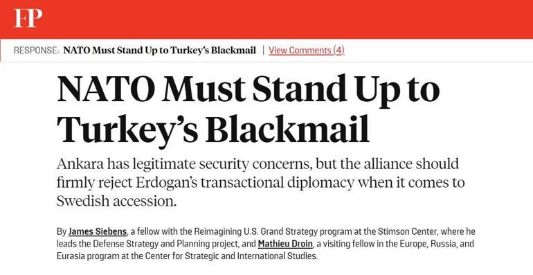 ABD basını yazdı, Yunan manşete taşıdı NATO Türkiyenin şantajına karşı durmalı