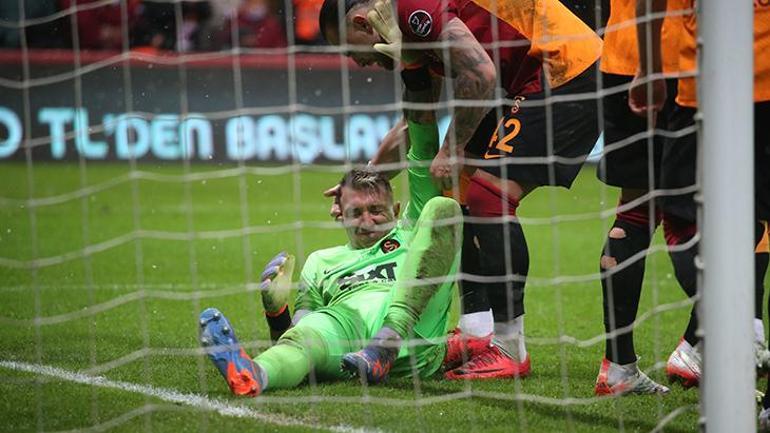 Galatasarayda Fernando Muslera depremi Devam edemedi