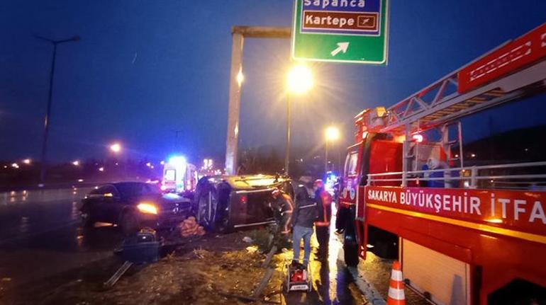 Deprem bölgesine giderken kazada yaralandılar